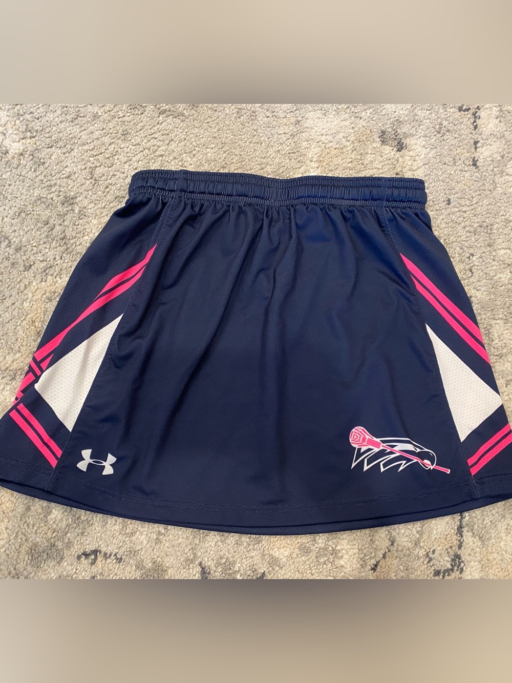 Under Armour Navy lacrosse skirt with Pink and White Accents